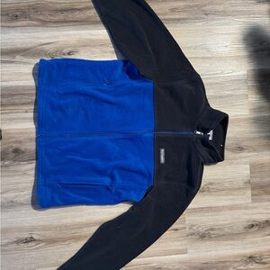 Black and Blue Fleece Jacket